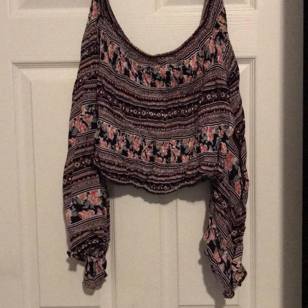 Off the shoulder crop top